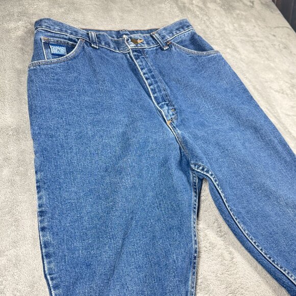 Wrangler Vintage Mom Jeans Women’s 12x34 High Rise 90s Y2K Blue Denim - Picture 2 of 9
